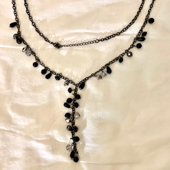 Vintage Chain Necklace with Cut Beads - Picture 4 of 7